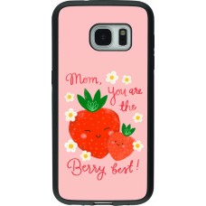 Coque Samsung Galaxy S7 - Silicone rigide noir Mom 2026 Berry best