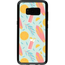 Coque Samsung Galaxy S8 - Hybrid Armor noir Summer 2025 Pattern citron
