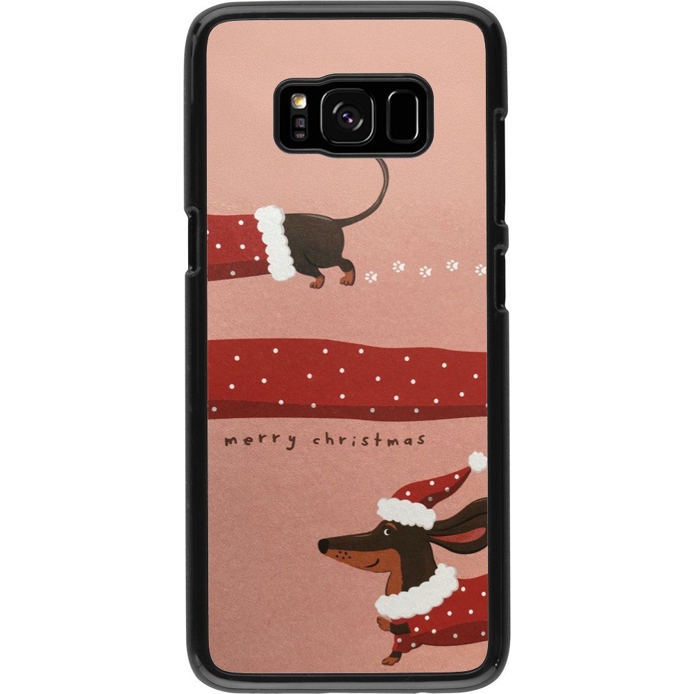 Coque Samsung Galaxy S8 - Christmas 25 Teckel Merry Xmas