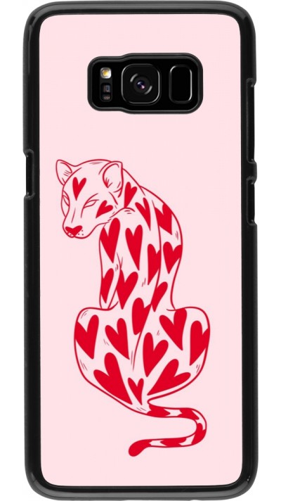 Coque Samsung Galaxy S8 - Leopard with hearts 2026