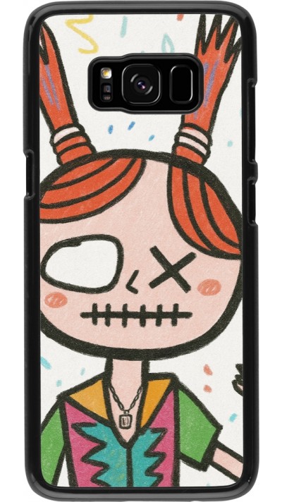 Samsung Galaxy S8 Case Hülle - Little Girl Sketch