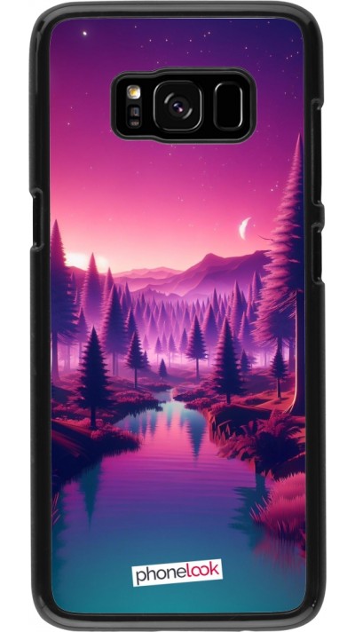Coque Samsung Galaxy S8 - Paysage Violet-Rose Coque Samsung Galaxy S8 - Paysage Violet-Rose
