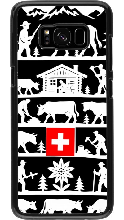 Coque Samsung Galaxy S8 - Poya Suisse 1 noir Coque Samsung Galaxy S8 - Poya Suisse 1 noir