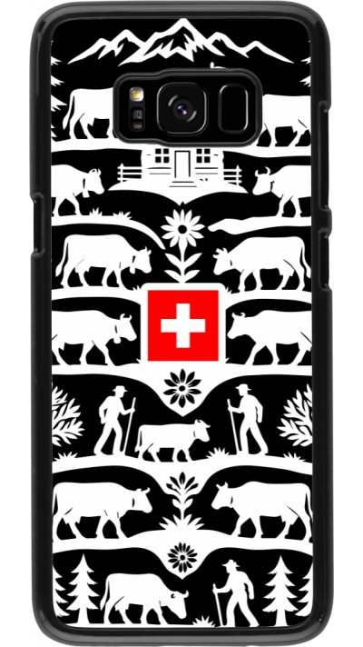 Coque Samsung Galaxy S8 - Poya Suisse 3 noir Coque Samsung Galaxy S8 - Poya Suisse 3 noir