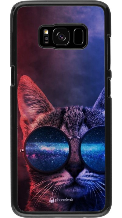 Coque Samsung Galaxy S8 - Red Blue Cat Glasses Coque Samsung Galaxy S8 - Red Blue Cat Glasses