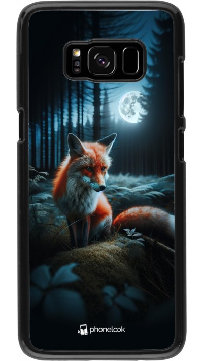 Coque Samsung Galaxy S8 - Renard lune forêt Coque Samsung Galaxy S8 - Renard lune forêt