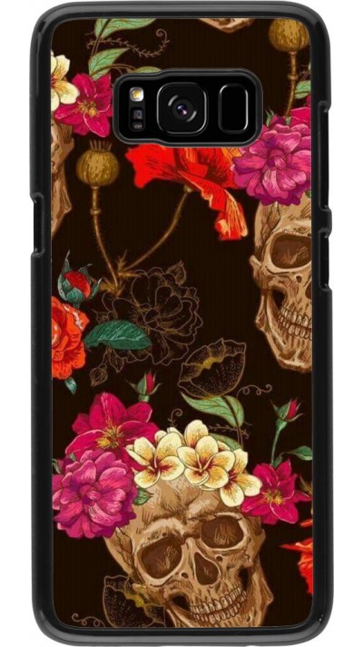 Coque Samsung Galaxy S8 - Skulls and flowers Coque Samsung Galaxy S8 - Skulls and flowers