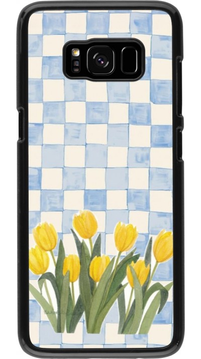 Coque Samsung Galaxy S8 - Blue vichy tulips 2026