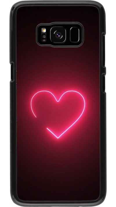 Coque Samsung Galaxy S8 - Valentine 2023 single neon heart