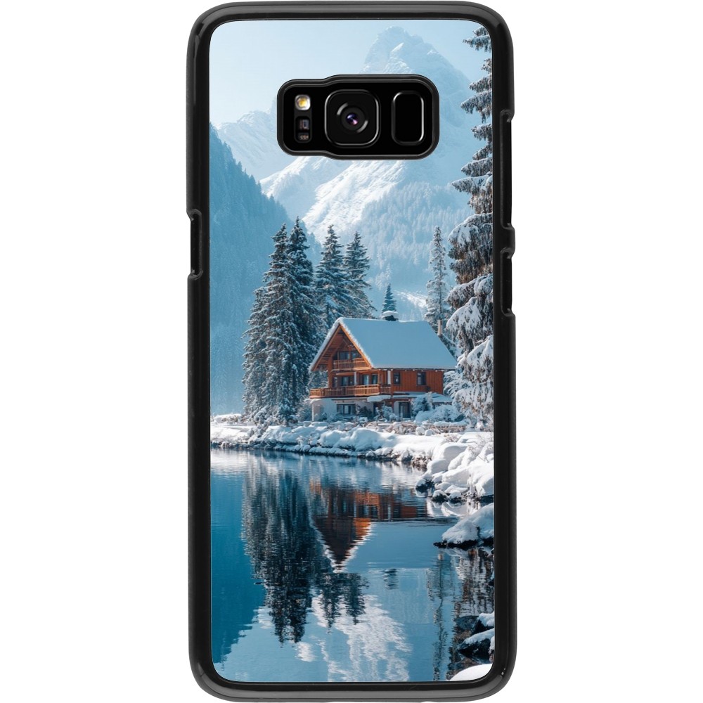 Coque Samsung Galaxy S8 - Winter 25 Winter house forest day