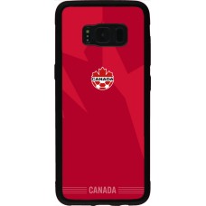 Coque Samsung Galaxy S8 - Silicone rigide noir Maillot de football Canada 2026 personnalisable