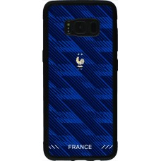 Coque Samsung Galaxy S8 - Silicone rigide noir Maillot de football France 2026 personnalisable