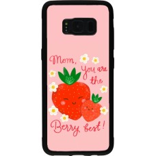 Samsung Galaxy S8 Case Hülle - Silikon schwarz Mom 2026 Berry best