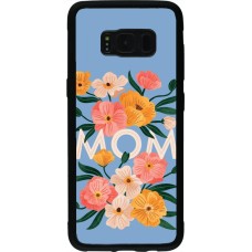 Coque Samsung Galaxy S8 - Silicone rigide noir Mom 2026 Flowers