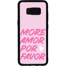 Coque Samsung Galaxy S8 - Silicone rigide noir More amor porfavor