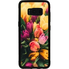 Coque Samsung Galaxy S8 - Silicone rigide noir Bouquet of tulips Spring 2026