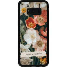 Coque Samsung Galaxy S8 - Silicone rigide noir Full Bloom 2026