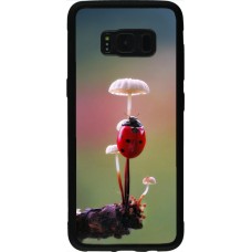 Coque Samsung Galaxy S8 - Silicone rigide noir Ladybird on a mushroom 2026