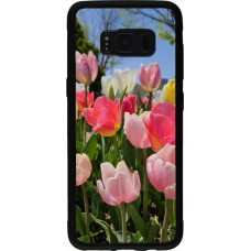 Coque Samsung Galaxy S8 - Silicone rigide noir Tulips Spring 2026