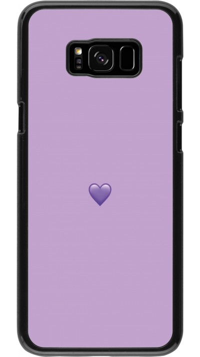 Coque Samsung Galaxy S8+ - Valentine 2023 purpule single heart