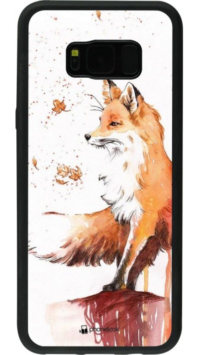 Hülle Samsung Galaxy S8+ - Silikon schwarz Autumn 21 Fox
