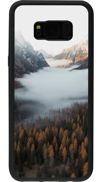 Samsung Galaxy S8+ Case Hülle - Silikon schwarz Autumn 22 forest lanscape