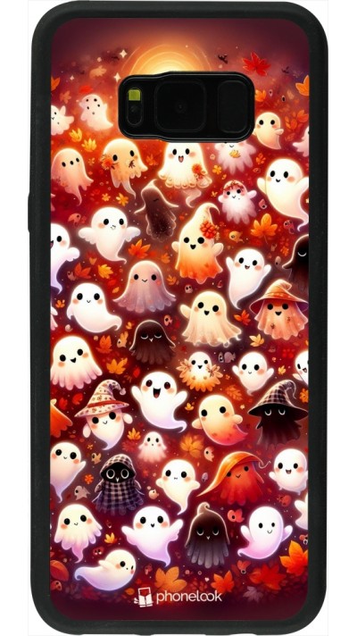 Samsung Galaxy S8+ Case Hülle - Silikon schwarz Gespenster Herbst niedlich