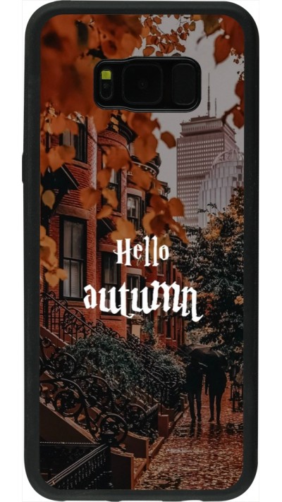 Samsung Galaxy S8+ Case Hülle - Silikon schwarz Autumn 25 Hello autumn