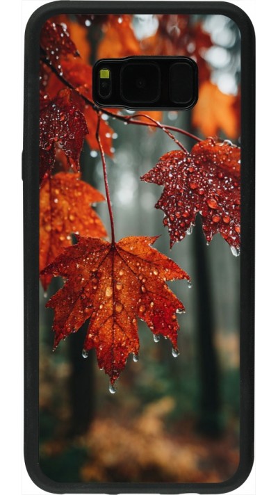 Samsung Galaxy S8+ Case Hülle - Silikon schwarz Autumn 25 Rain