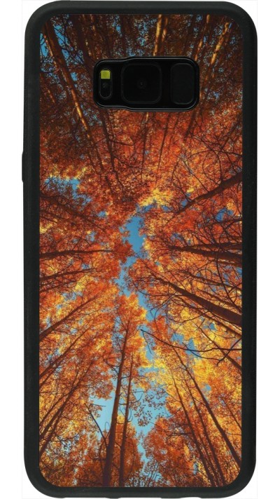 Samsung Galaxy S8+ Case Hülle - Silikon schwarz Autumn 25 Trees
