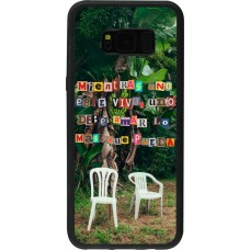 Coque Samsung Galaxy S8+ - Silicone rigide noir Chairs DTMF