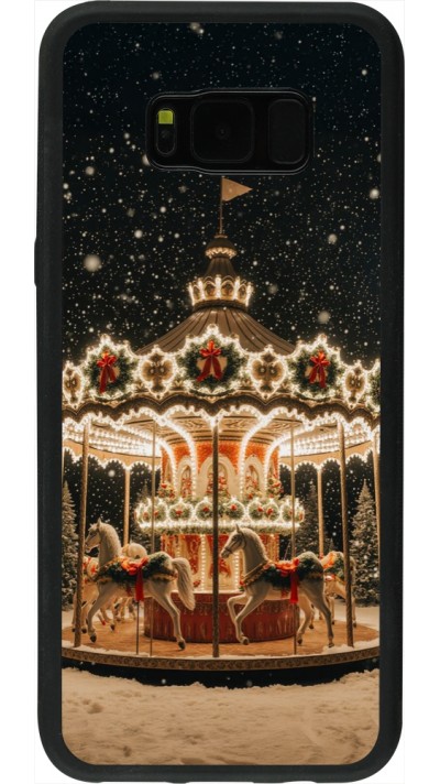Samsung Galaxy S8+ Case Hülle - Silikon schwarz Christmas 25 Carousel