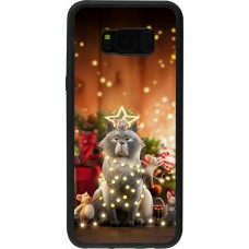 Coque Samsung Galaxy S8+ - Silicone rigide noir Christmas 25 Xmas Cat