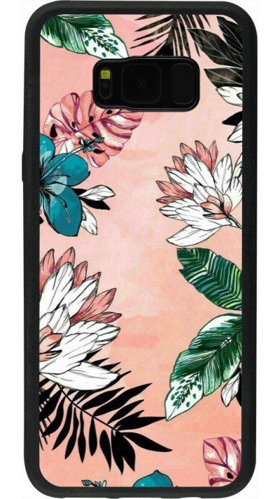 Coque Samsung Galaxy S8+ - Silicone rigide noir Flowers Artprint