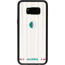 Coque Samsung Galaxy S8+ - Silicone rigide noir Maillot de football Algérie 2026 personnalisable