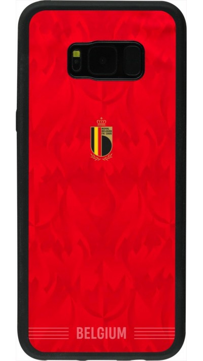 Samsung Galaxy S8+ Case Hülle - Silikon schwarz Belgien 2026 personalisierbares Fussballtrikot
