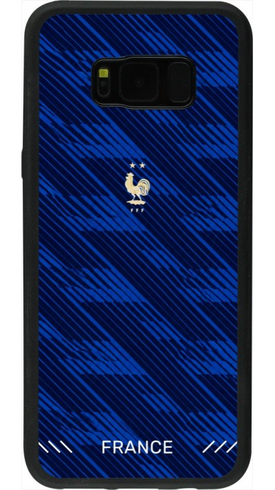 Coque Samsung Galaxy S8+ - Silicone rigide noir Maillot de football France 2026 personnalisable
