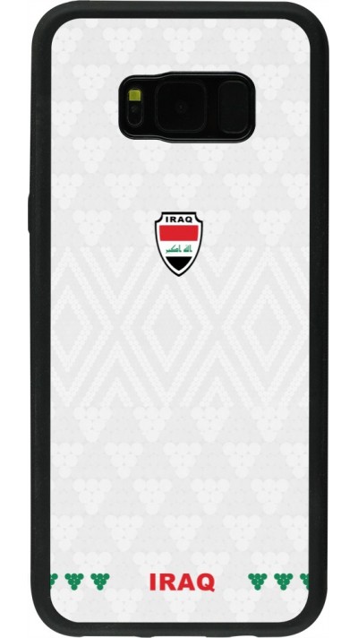 Coque Samsung Galaxy S8+ - Silicone rigide noir Maillot de football Irak 2026 personnalisable