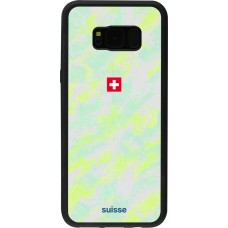 Coque Samsung Galaxy S8+ - Silicone rigide noir Maillot de football Suisse Away 2026 personnalisable