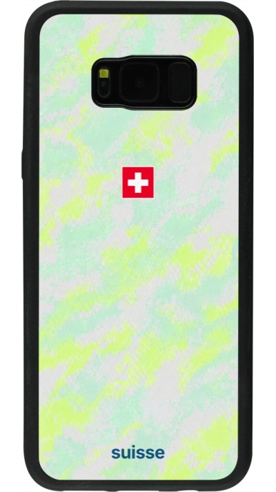Coque Samsung Galaxy S8+ - Silicone rigide noir Maillot de football Suisse Away 2026 personnalisable