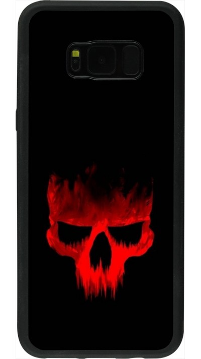 Samsung Galaxy S8+ Case Hülle - Silikon schwarz Halloween 2023 scary skull