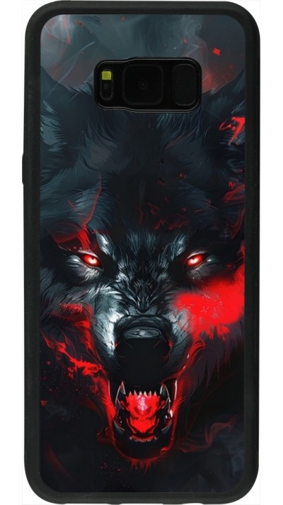 Samsung Galaxy S8+ Case Hülle - Silikon schwarz Halloween 2024 mad werewolf