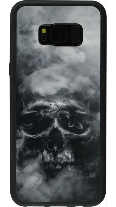 Samsung Galaxy S8+ Case Hülle - Silikon schwarz Halloween 2024 smoky skull