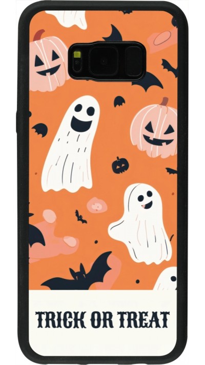 Samsung Galaxy S8+ Case Hülle - Silikon schwarz Halloween 2025 Trick treat