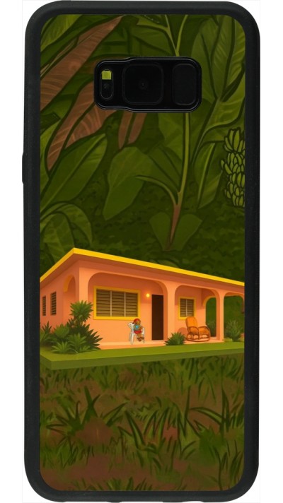 Samsung Galaxy S8+ Case Hülle - Silikon schwarz Benitos house DTMF