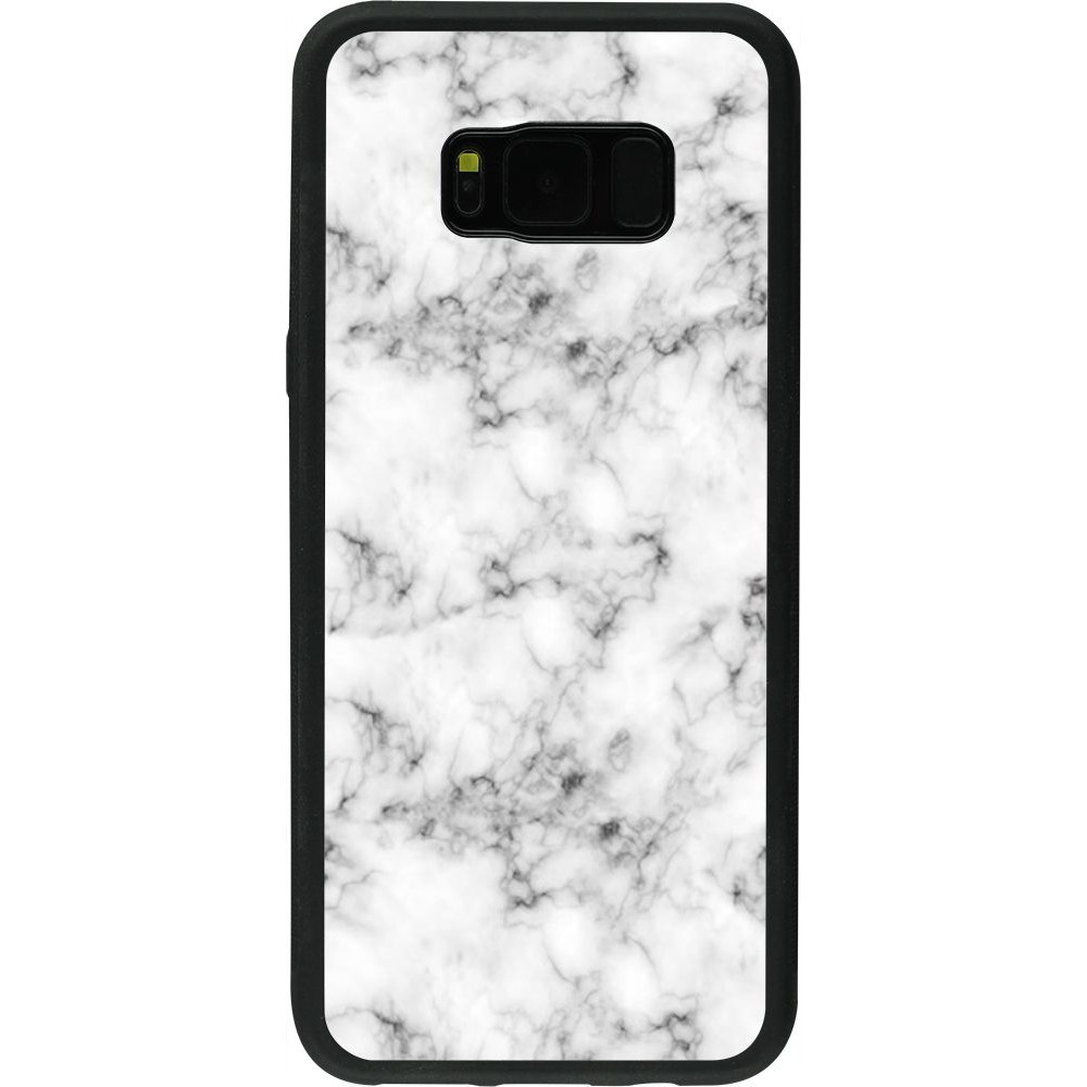 Coque Samsung Galaxy S8+ - Silicone rigide noir Marble 01