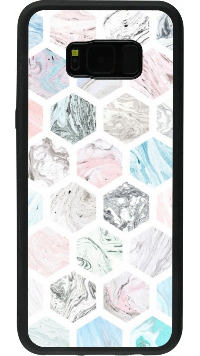 Coque Samsung Galaxy S8+ - Silicone rigide noir Marble Everything