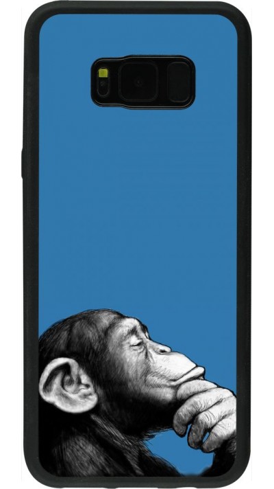 Coque Samsung Galaxy S8+ - Silicone rigide noir Monkey Pop Art