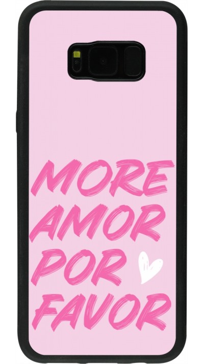 Coque Samsung Galaxy S8+ - Silicone rigide noir More amor porfavor