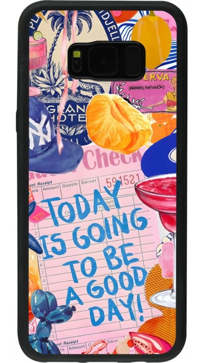 Coque Samsung Galaxy S8+ - Silicone rigide noir Preppy Today is Going to be a good day